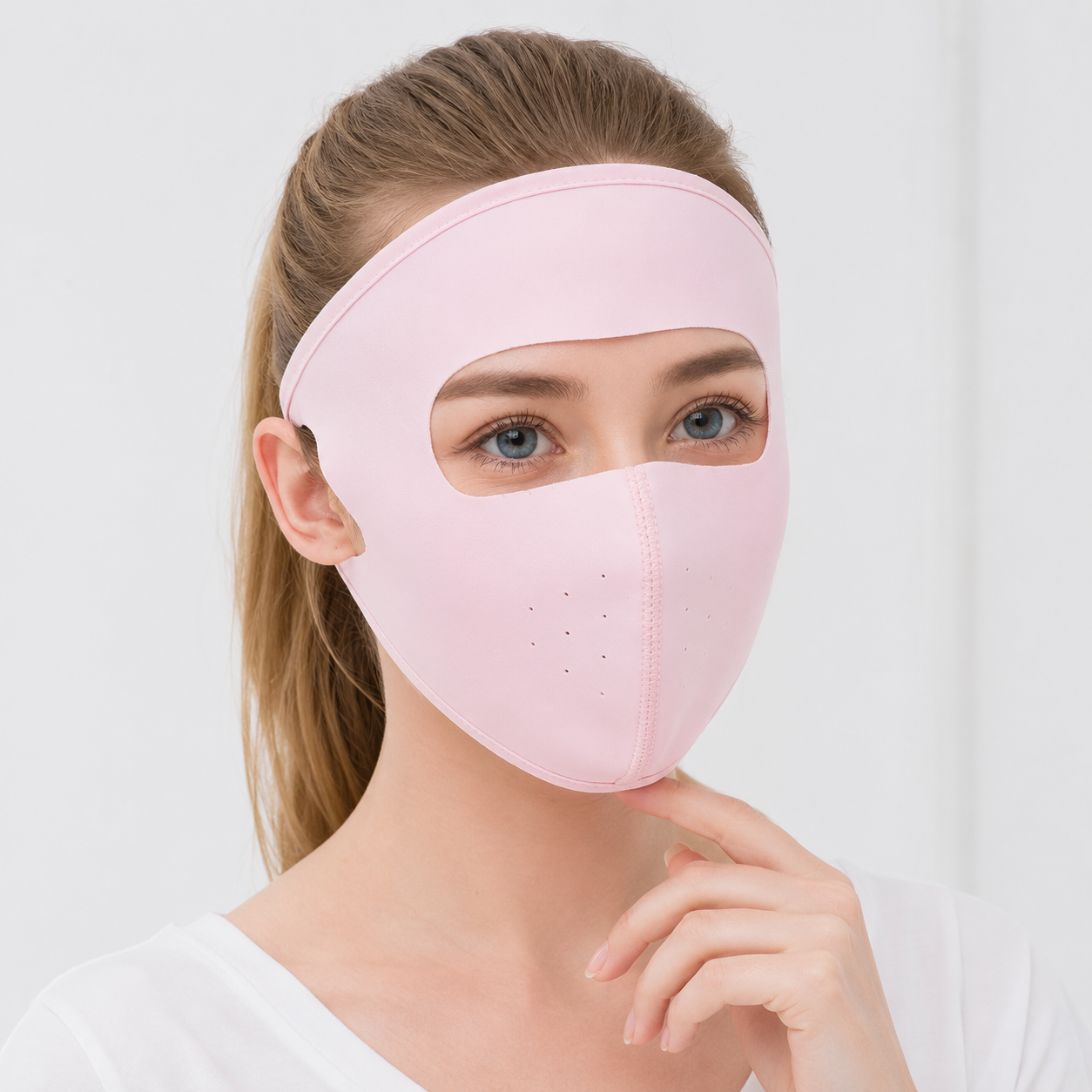 Masque de Protection Solaire en Soie Glacée