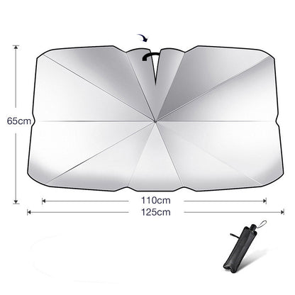 Pare-soleil pliable pour voiture Zeboora - dimensions et tailles disponibles