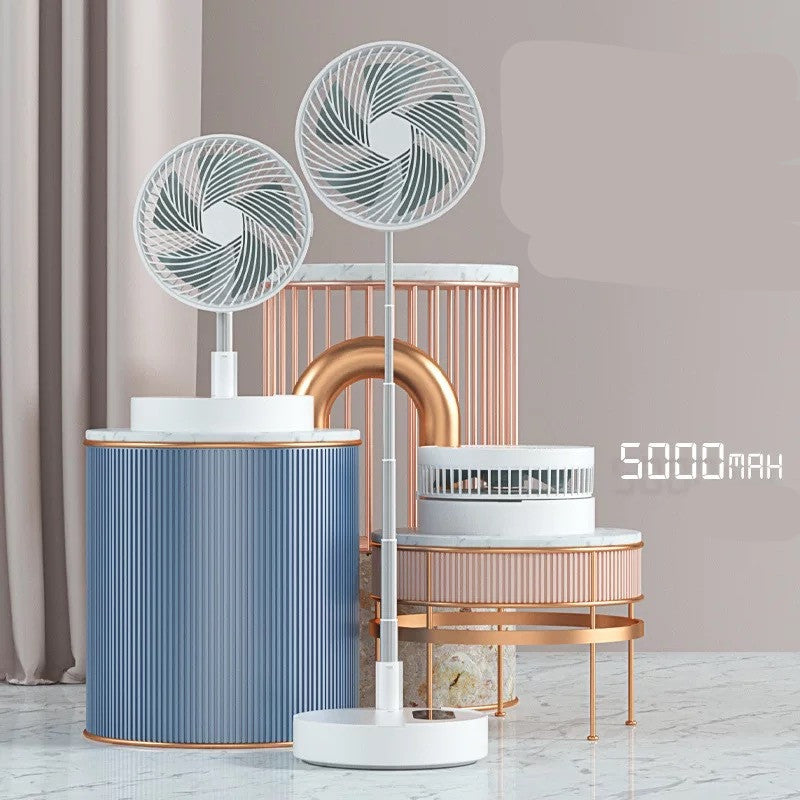Mini ventilateur rechargeable Zeboora - vue de profil