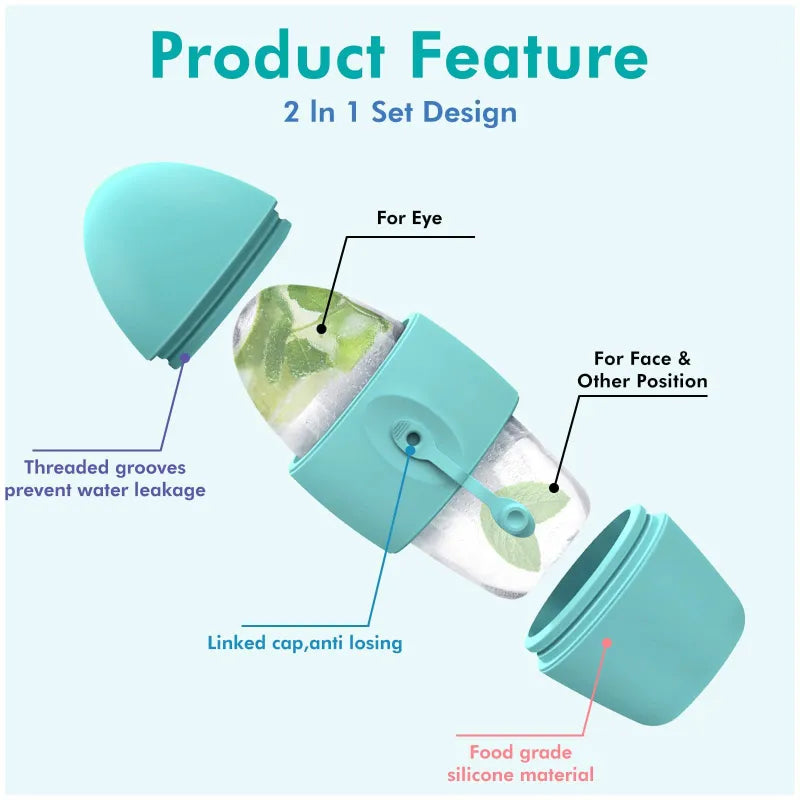 Roller de Massage Facial Glacé en Silicone - vue 2