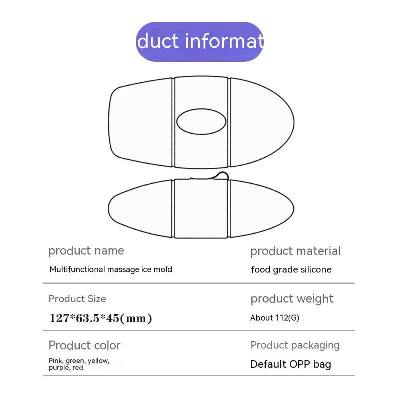 Roller de Massage Facial Glacé en Silicone - vue 5
