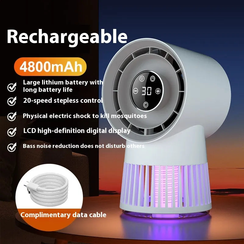 Ventilateur Électrique 2 en 1 Anti-Moustique - vue 4