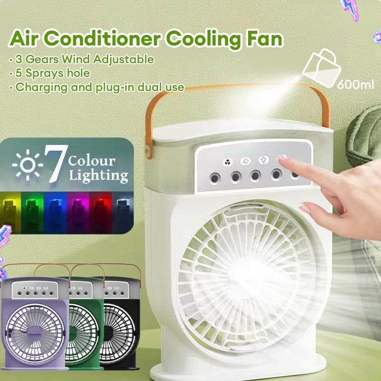 Ventilateur brumisateur portable USB Zeboora - vue de face