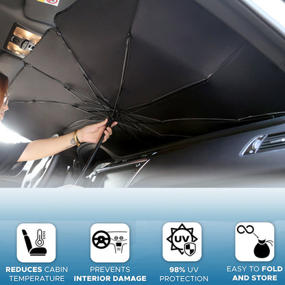 Pare-soleil pliable pour voiture Zeboora - vue pliée