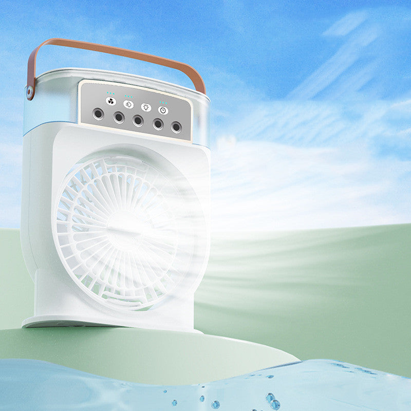 Ventilateur brumisateur portable USB Zeboora - packaging et contenu de la boîte
