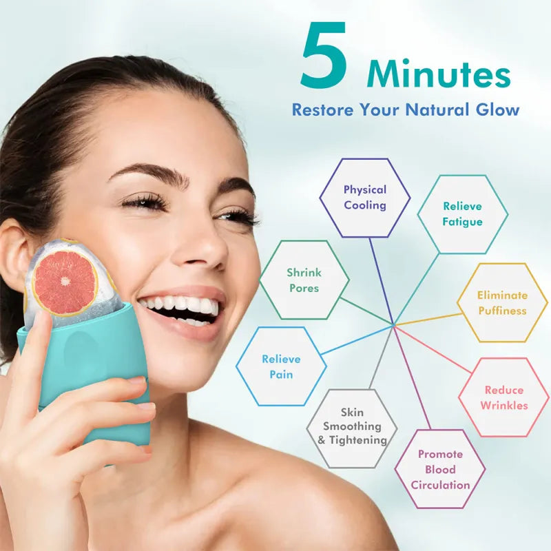 Roller de Massage Facial Glacé en Silicone - vue 3