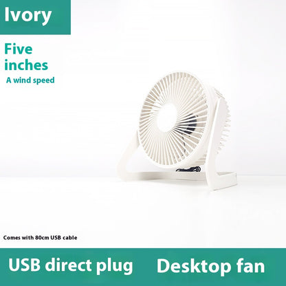 Mini ventilateur USB de bureau Zeboora - en situation d'utilisation sur un bureau