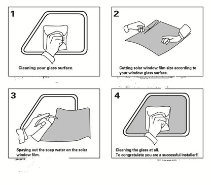 Film solaire pour voiture Zeboora - installé sur une vitre de voiture