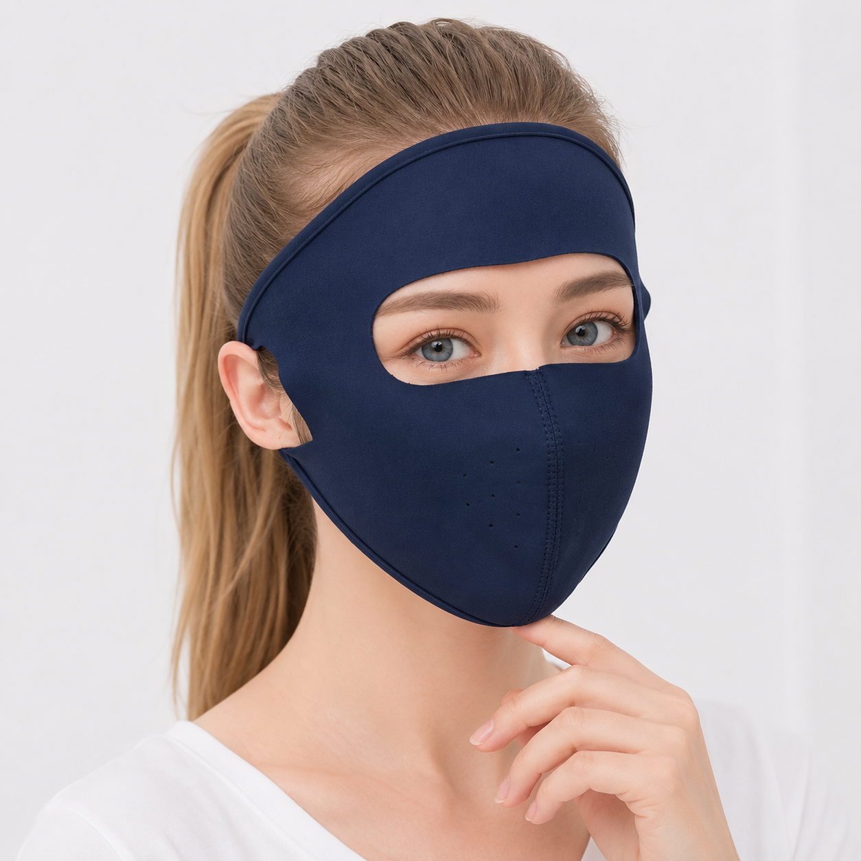Masque de Protection Solaire en Soie Glacée